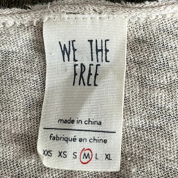 We The Free/Free People Sun Dial Tee in Sand Combo - NWOT - Size Medium. - Picture 6 of 8